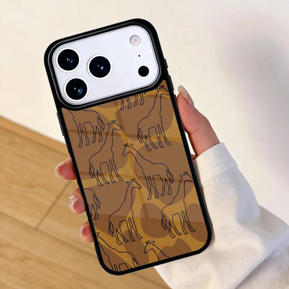 Giraffe Art Mobile Phone Case for IPhone 17 AIR 16pro Max 15 14 13 12 11 Bumper Cover