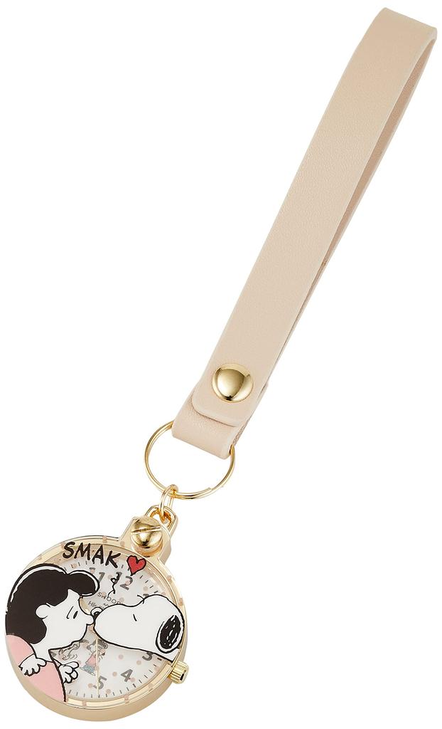 Pocket Watch Snoopy Bag Charm with Cover Lucy Beige [Fieldwork] PNT026-1 Women's