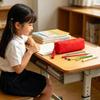 Large Capacity Pen Bag Canvas Pencil Pouch Multi-functional Pencil Case  Gift