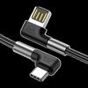 New Cross-Border Bend USB Charging Cable, Double-Sided USB Plug, Compatible with Huawei & Samsung Fast Charging Type-C