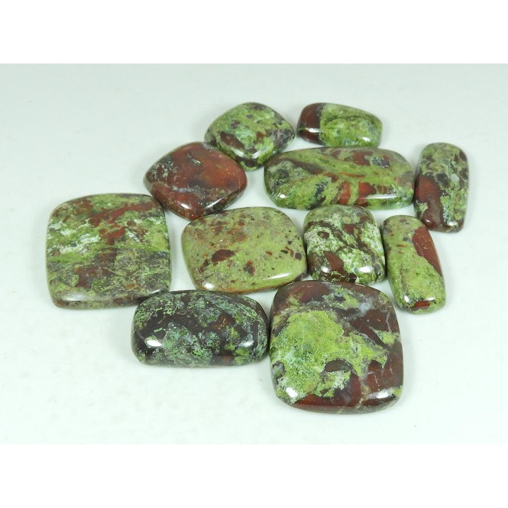 20-29MM Natural Dragon Jasper Cabochon loose Gemstone 11Pcs Lot 299Cts. SY-514