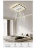 Smart Tricolor Leafless Ceiling Fan Light with Voice Control for Living Room & Bedroom - 110V