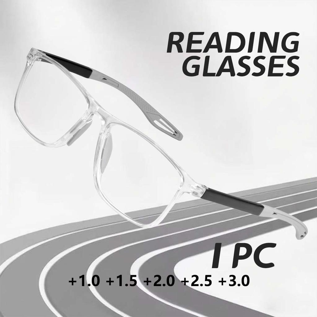 1/2PCS Reading Glasses Anti Blue Light Elderly Eyewears +100 +150 +200 +250 +300 Men Women's Large Frame Eyeglasses