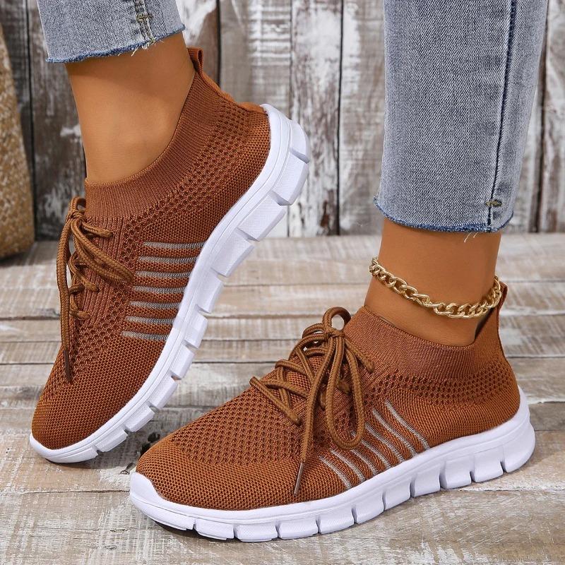 Women Mesh Breathable Slip On Flat Shoes Tenis Ladies Casual Walking Footwear Sneakers Women's Vulcanize Shoe