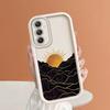 Soft Silicone Square Ladder Printing Pattern Phone Casing Full Cover Camera Shockproof Protection Rubber Case for Samsung