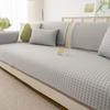 Summer New Cool Bean Ice Silk Sofa Cushion Straight Row Anti-Cat Scratch Sofa Cover Fixed Non-Slip Sofa Seat Cushion