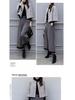 2025 Women's Plus Size Woolen Two-Piece Suit: Short Coat & Wide Leg Pants for Autumn/Winter Fashion.
