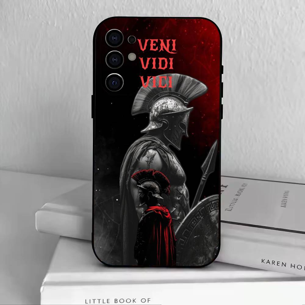 G-Gladiator B-Black Phone Case Black Silicone Soft For Samsung S25,S24,S21,S22,S23,S30,Ultra,S20,Plus,Fe,Lite