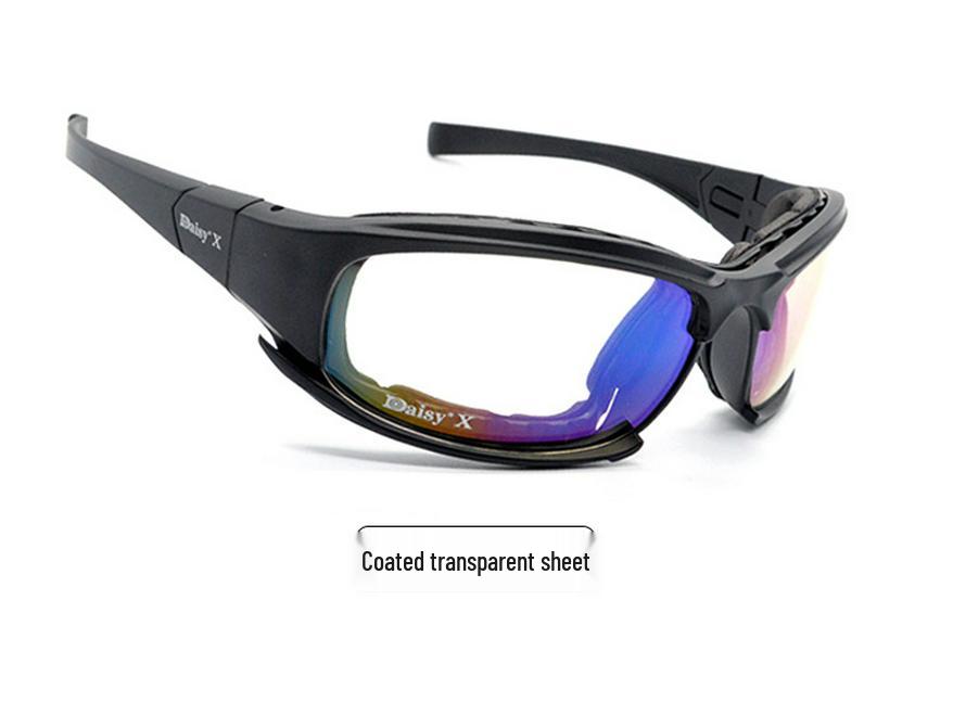 Militärische taktische polarisierte Brille - US Daisy x7 für Nachtsicht & Motorradfahren