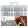 Amscan Mini Plastic Forks (Pack of 40)