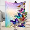 Enchanted Butterfly Garden blanket Suitable for offices, travel, living rooms also a good gift for friends and family Suitable for all seasons.