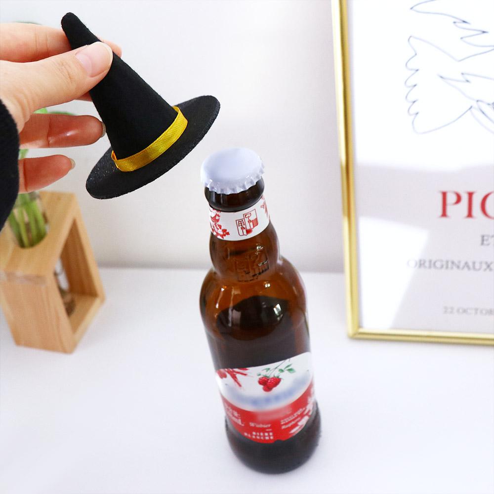 Wine Bottle Decor for Halloween Halloween Hat Witch Hats Halloween Decoration Costume Props