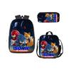 Sonic 3 Delige Schooltas Lunchtas Etui Kinderen Set
