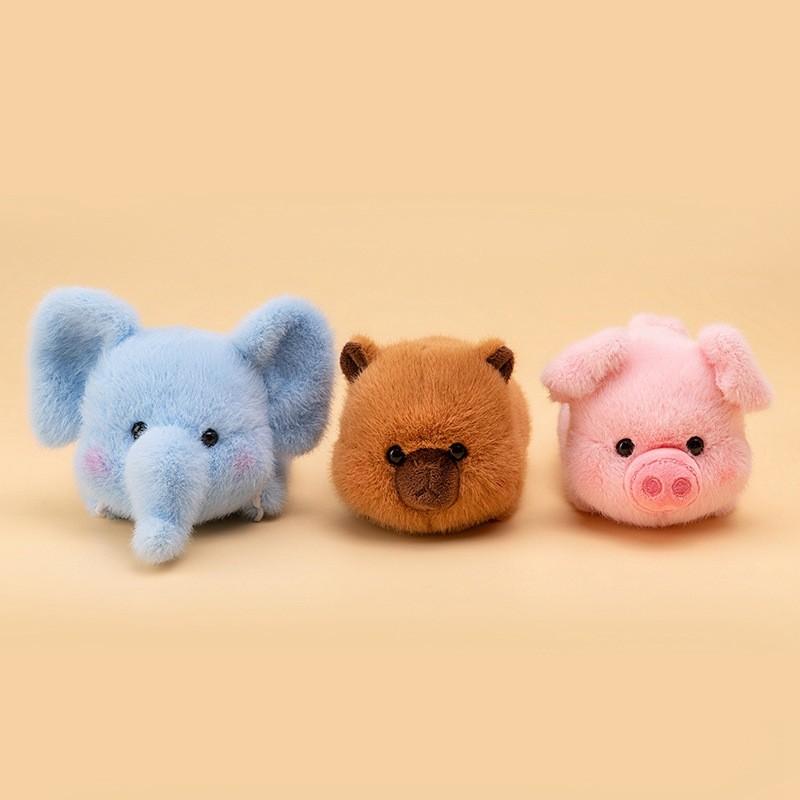Folivora Capybara Animal Plush Desk Companion Toy Room Decor For Kids Play Sleep
