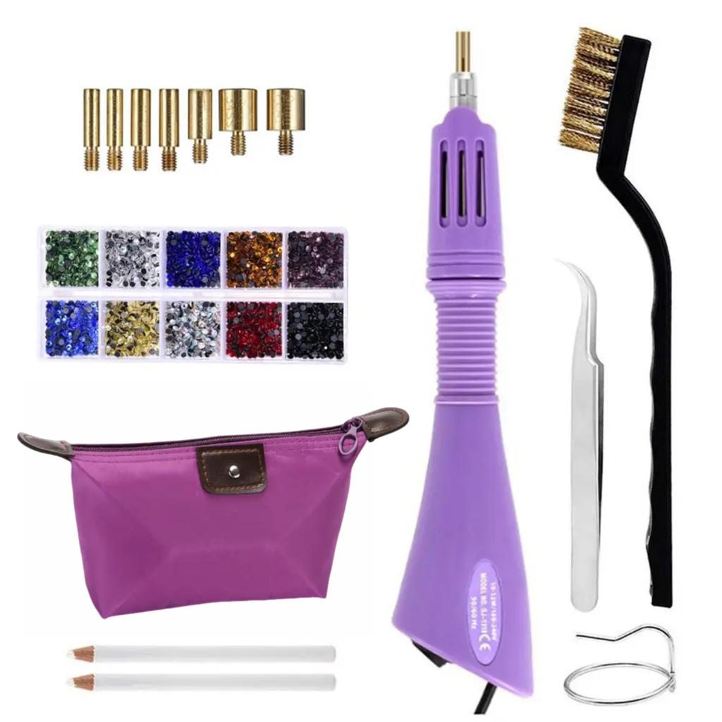 Hot Fix Applicator DIY Set Hot Rhinestone Crystal Machine Crafts On Clothes Shoes and Jeans