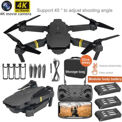 Nou E58 RC Drone Wifi 4K HD Cameră cu unghi larg Fotografie aeriană Avion Elicopter Quadcopter Jucărie pliabilă Avion Cadouri