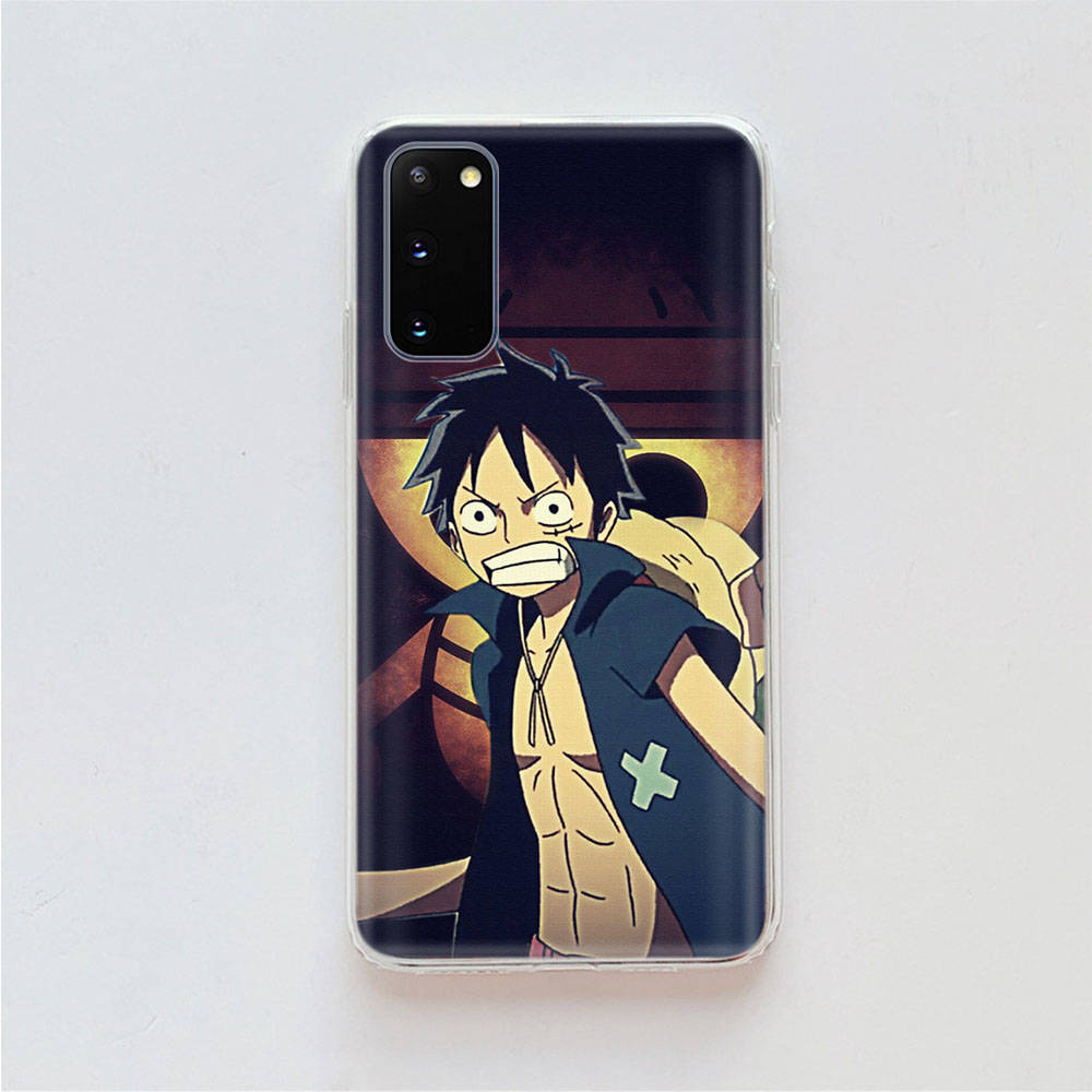 AD62 One Piece Luffy Clear Case for Samsung A04 A14 A23 A34 A54 M23 M33 M52 M53 Realme 10 9 C30S C35 C55 VIVO Y02 Y21 Y33S Y51 X80 V25 Cover