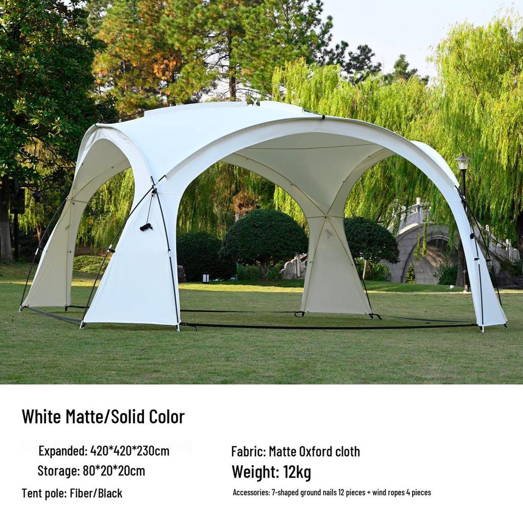 Extra Thick Windproof Dome Canopy Tent - Blackout, Rainproof, Sunshade, and Sun Protection for Outdoor Camping