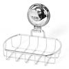 Space Saving Soap Holder Stainless Steel Vacuum Suction Organiser For Shower Sink Rustproof Construction