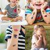 54pcs Temporary Tattoo Cartoon Ice Cream Cones Sports Car Teddy Bears For Arms Girls Boys