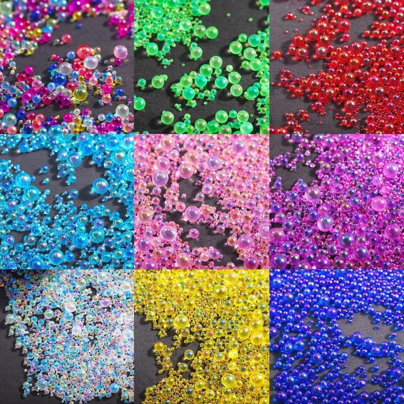 Sturdy Glass Resin Bubble Beads Water Droplet Bubble Beads Magical Water Droplets AB Miniature Bead Resin Inclusion