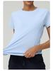 Plus Size Women's Quick-Dry Loose Fit Short Sleeve Running & Yoga T-Shirt