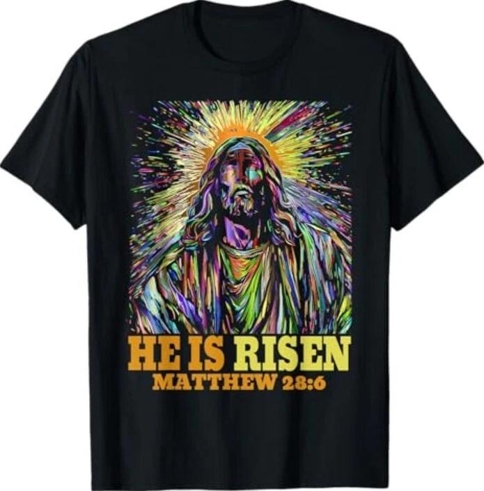 Easter Matthew 28.6 Religious Jesus Christian T-Shirt XL