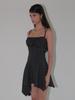 Ordinary Holiday Flare Sleeveless Mini Dress [Black]