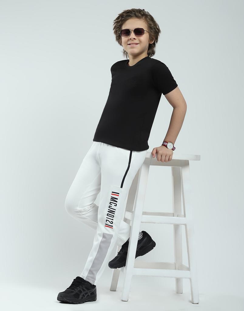 Monte Carlo Boys Solid Regular Fit Lower Track Pants