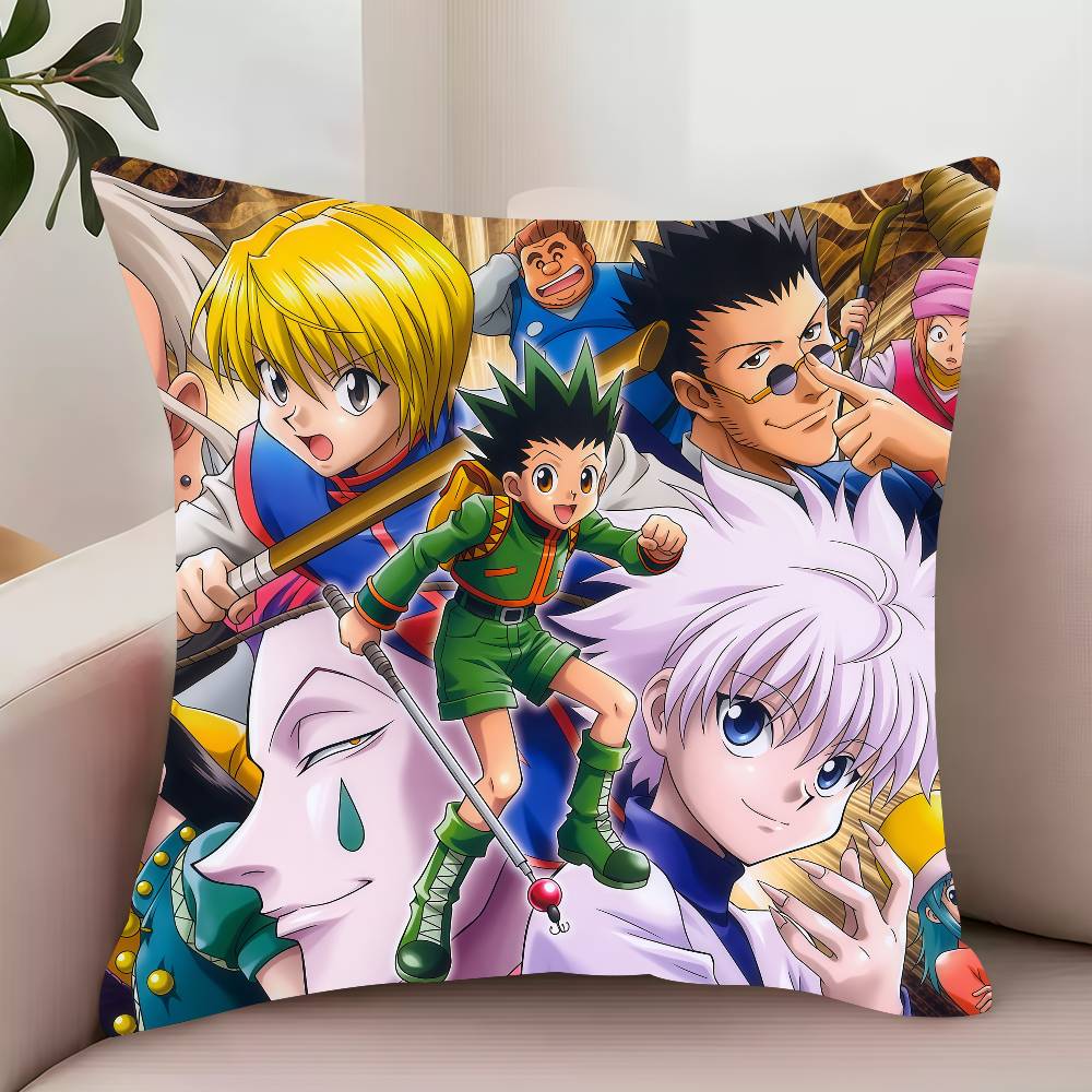 MINISO H-HUNTER X HUNTER  Pillow Case Decor Protective Covers Comfortable soft for Sofa Living Room Home office