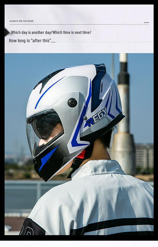 Bluetooth Double Visor Flip-up Motorcycle Helmet with 3C Certification