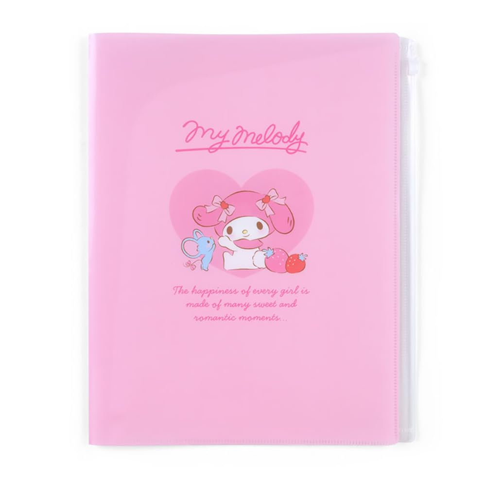 Sanrio My Melody Zippered Clear File 549622 6-Pocket