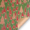 Santa Claus Kraft Paper Xmas Tree Christmas Decoration Gift Wrapping Paper Scrapbook Party Supplies