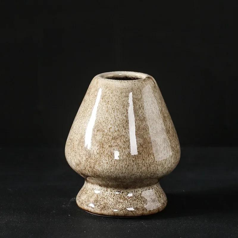 Matcha Whisk Holder Tea Ceremony Matcha Bowl Traditional Matcha Ceremony Starter Ceramic Chasen Whisk Stand for Beginner