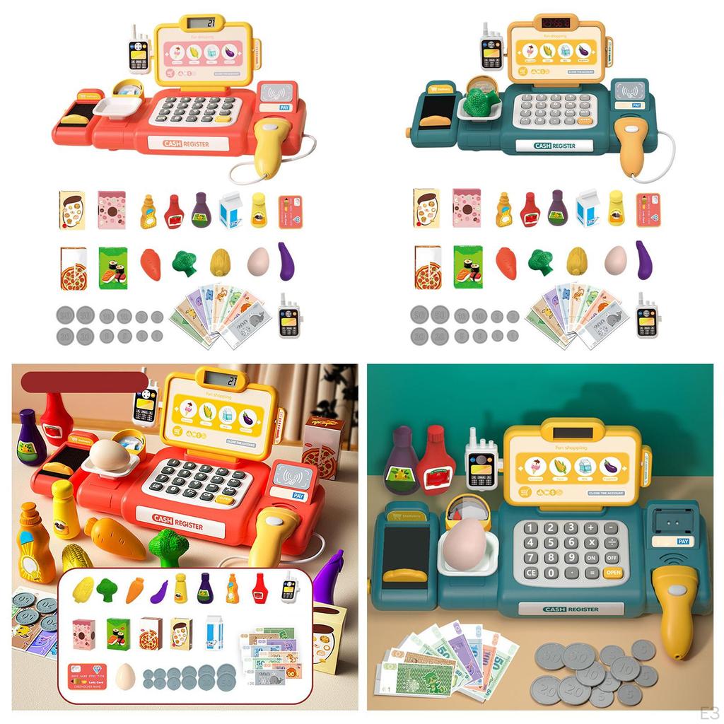 Supermarket Cash Register Play House Toys for Baby Ages 3 4 5 6 7 Girls