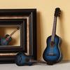 Minigitar Miniatyrmodell Klassisk gitar Miniatyr Minimusikkinstrumentmodell av tre