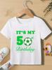 17 Yeas Old Birthday Soccer Boys Print TShirt Summer Casual Children Funny Fashion Tops ONeck Short Sleeve Kids Tshirts