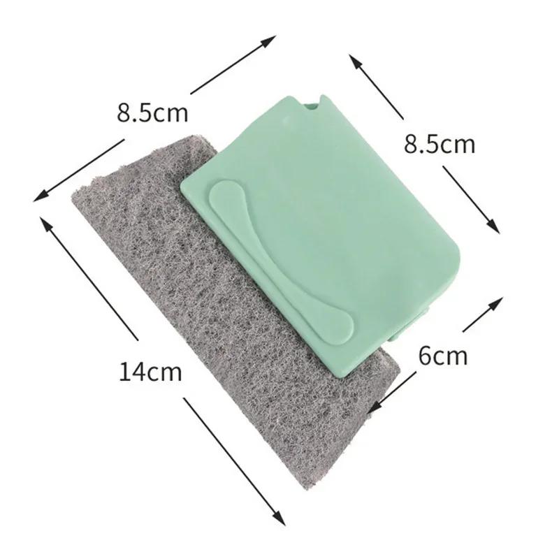 1pcs Window Groove Cleaning Cloth Kitchen Cleaning  Window Cleaning Brush Windows Slot Cleaner Brush Clean Tool