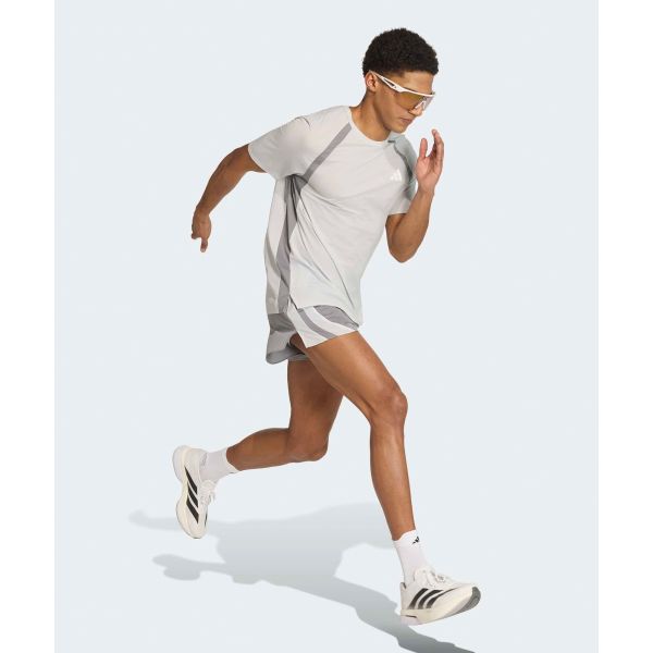 adidas Adizero Archive Quick-Dry Color-Block Training Fitness Short Sleeve Running T-Shirt Men Tops KG9748