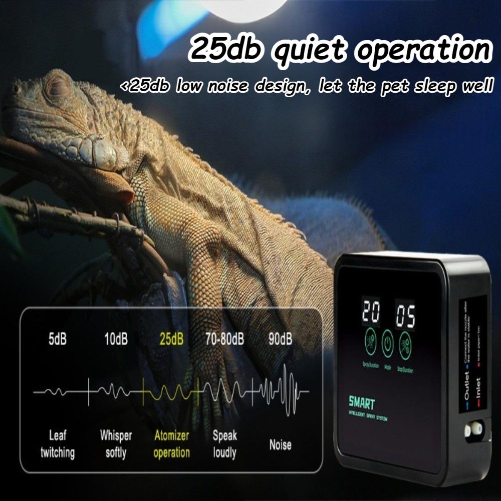 Intelligent Climbing Pet Humidifier Simulating Rainforest Rainfall Low-noise Timed Spray System for Reptiles Pet Products