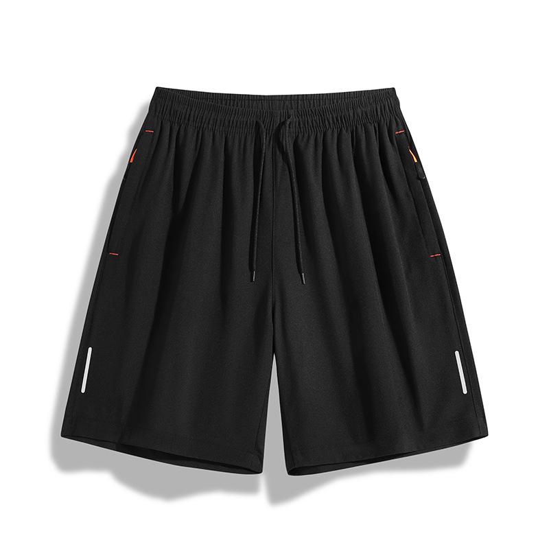 Men's Lightweight Ice Silk Casual Shorts - Trendy Loose-Fit Beach & Sports Pants