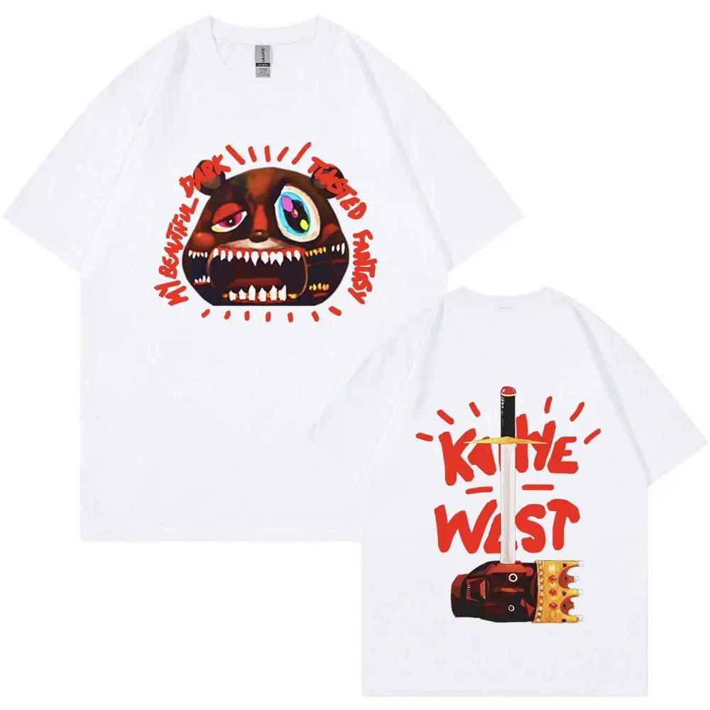 

Rapper Kanye West T Shirt Music Album Graduation Graphic T-shirts Men Fashion Hip Hop Vintage Tee Shirt Oversized Streetwear S