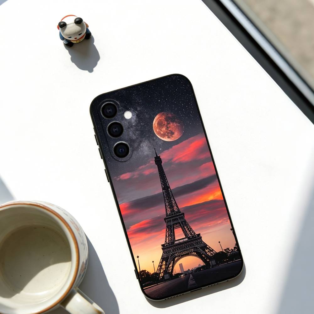 

La Tour Eiffel Phone Case Soft black For Samsung Galaxy A73,A72,A71,A70,A53,A52,A51 Samsung a52