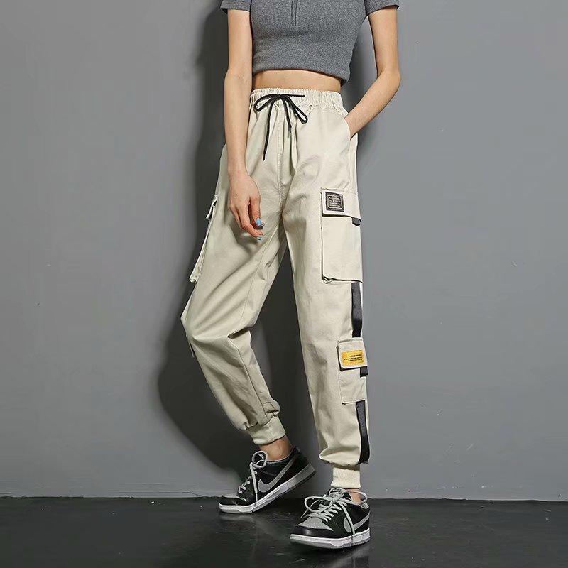 side pockets cargo harem pants