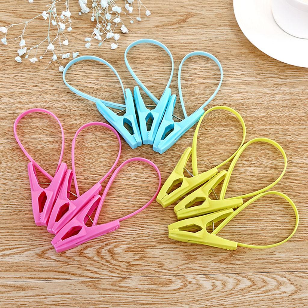 Laundry Clothes Pins Hanging Pegs Clips Plastic Hangers Racks Clothespins 24Pcs