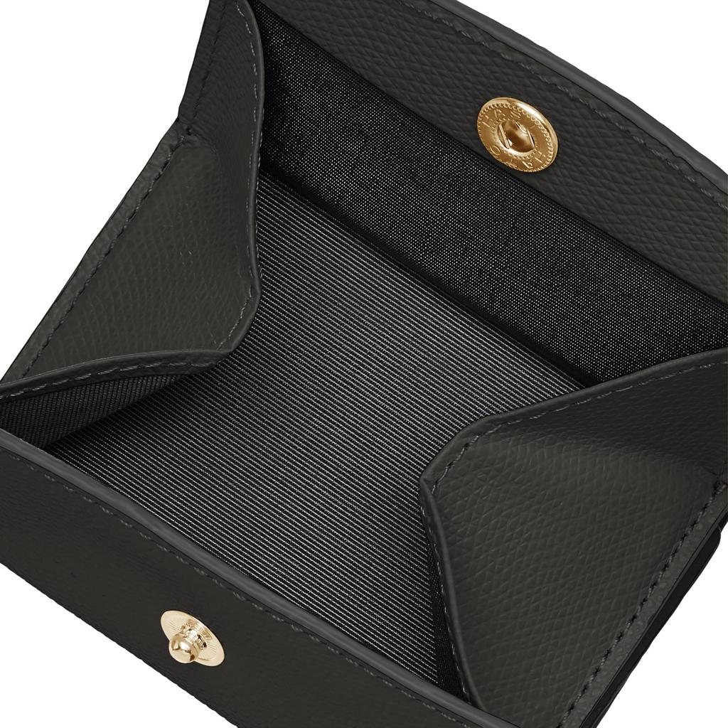 [TOPKAPI] COLORATO Tri-fold Wallet with Grain Embossing and Round Flap