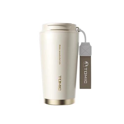 Temi 316 Stainless Steel Insulated Coffee Cup with Straw (500ml)