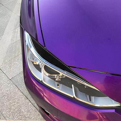 Headlight Eyelid Cover Auto Headlight Eyelid Eyebrows Sticker Decor Multi-Functional Eyelid Car Stickers For Rainy Days