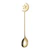 Stainless Steel  Spoon Fork Star Moon Tableware Set Gold Coffee Spoon Teaspoon Fruit Dessert Accessorios Cake Home Restaurant