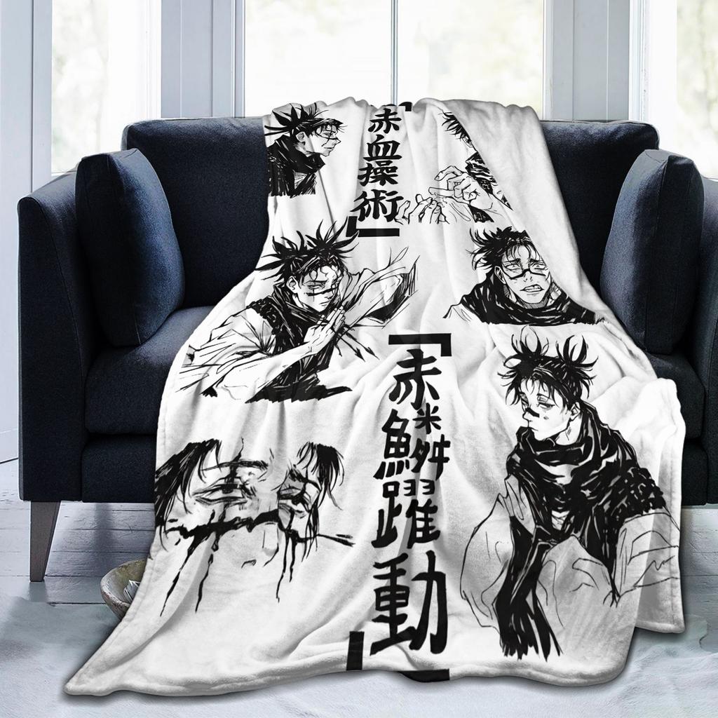 Choso Knitted blankets Flannel Kaisens Anime Super Soft Throw blanket for Car Sofa Couch Bed Rug